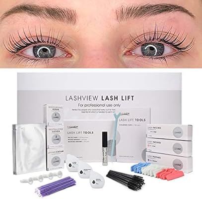 Amazon.com : LASHVIEW Lash Lift Kit, Professional Eyelash Perm Kit, Liquid Set, Semi-Permanent, C... | Amazon (US)