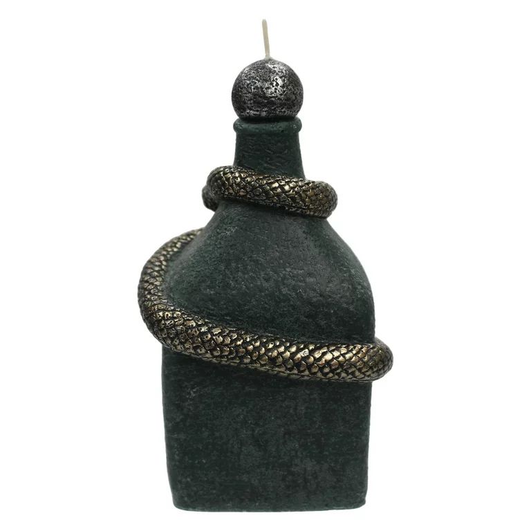 Mainstays Unscented Halloween Snake Venom Figural Candle, 6.6 inches, Green | Walmart (US)