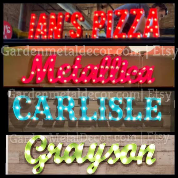 Custom Sign  Lighted Marquee Sign  Personalized Custom Sign | Etsy | Etsy (US)
