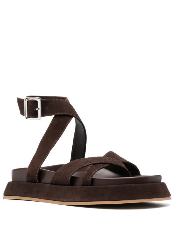 GIABORGHINI x Rhw Rosie 41 Leather Sandals - Farfetch | Farfetch Global