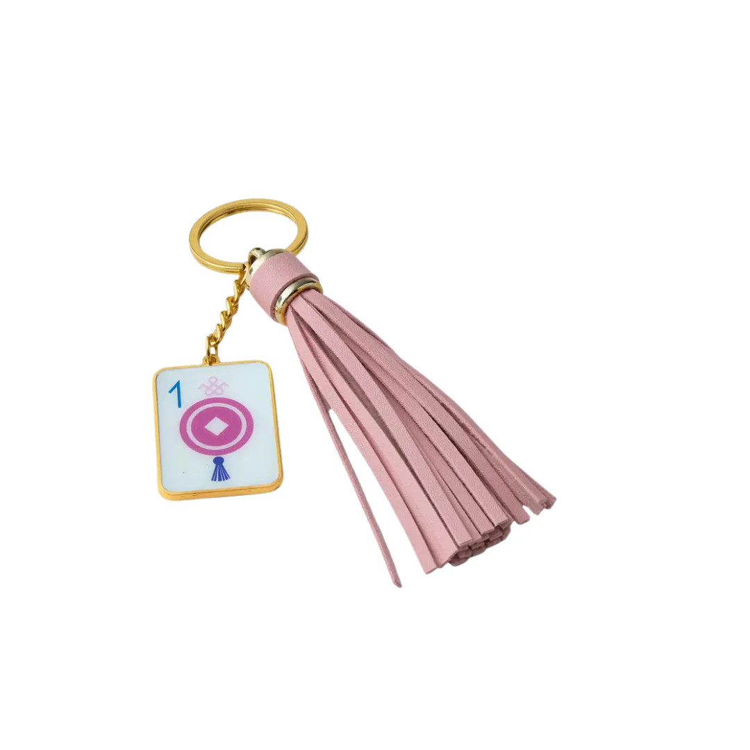 One Dot Keychain | Pink Antlers