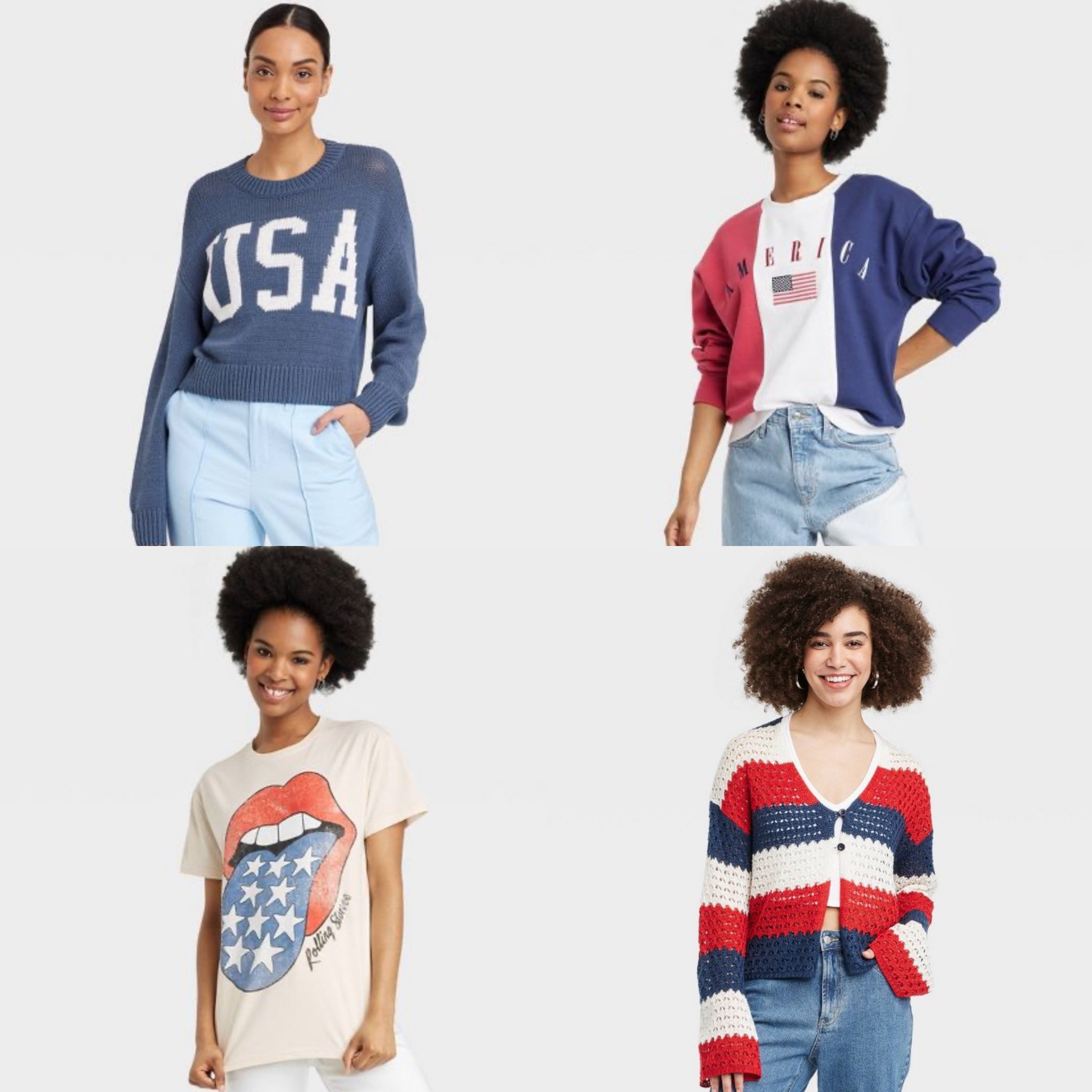Women's USA Graphic Sweater - Blue curated on LTK
