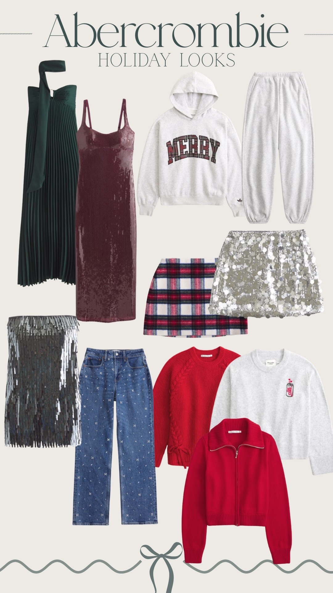 Abercrombie holiday looks and all on sale! 