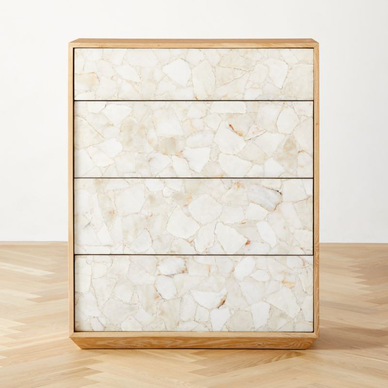 Rocca Modern Stone 4-Drawer Chest + Reviews | CB2 | CB2