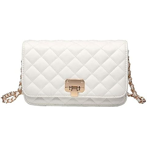 LOVEVOOK Crossbody Bags for Women Leather Quilted Shoulder Bag with Chain Strap Trendy Clutch Sat... | Amazon (US)