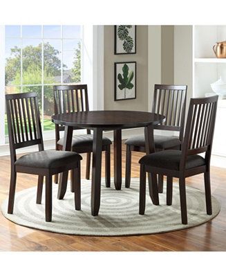 Furniture Yorktown 5-Pc Dining (Table + 4 Side Chairs) & Reviews - Furniture - Macy's | Macys (US)