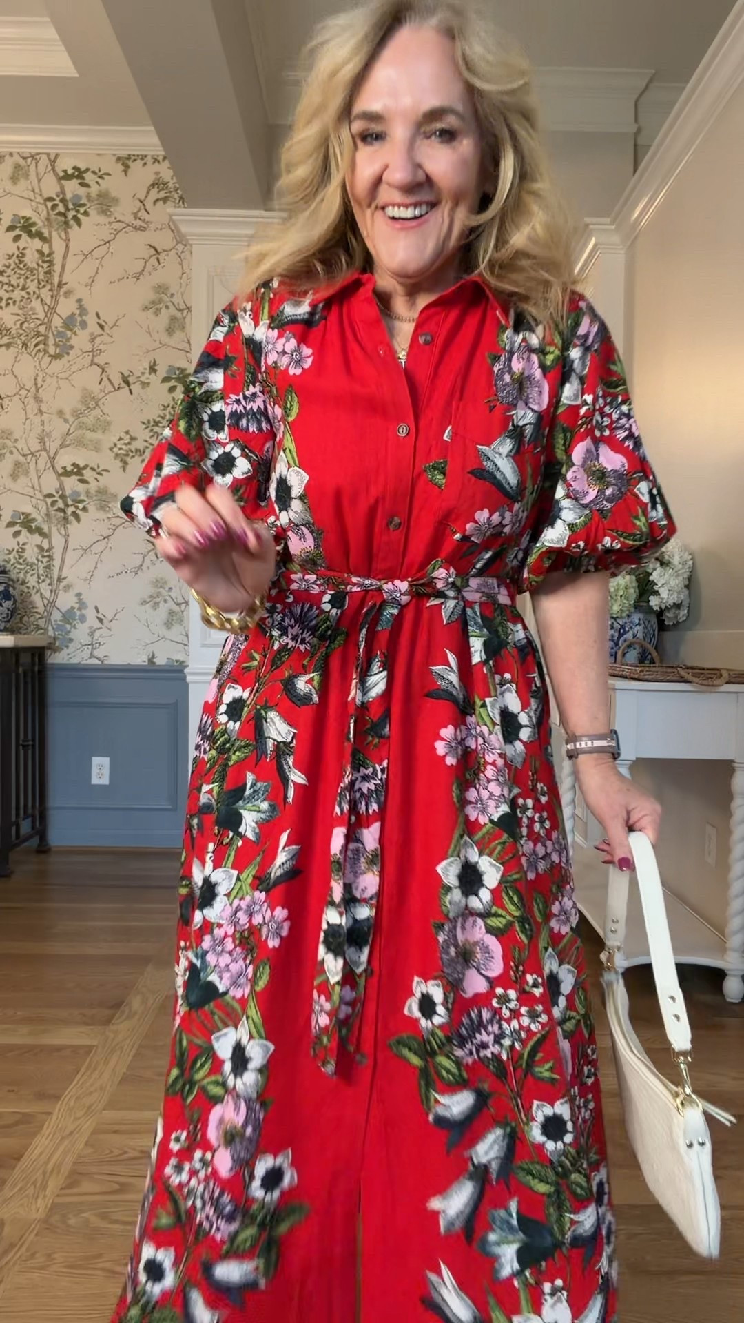 Mona dress size small petite definitely size down
This dress would be perfect for a vacation, more casual, wedding guest, like a winery or barn, wedding, perfect for baby showers and upcoming bridal showers
I also love replacing the self tie with a black belt. I will link my favorite.

#LTKOver40 #LTKPetite #LTKWedding