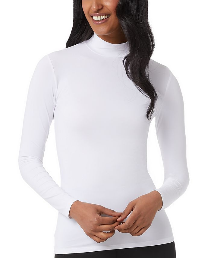 32 Degrees Cozy Heat Mock-Neck Long-Sleeve Top & Reviews - Tops - Women - Macy's | Macys (US)