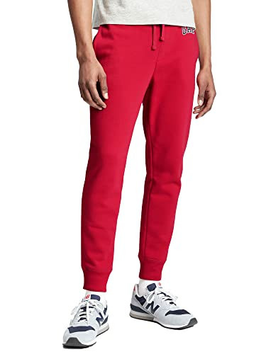 GAP Mens Logo Fleece Joggers Sweatpants, Red, X-Small US | Amazon (US)