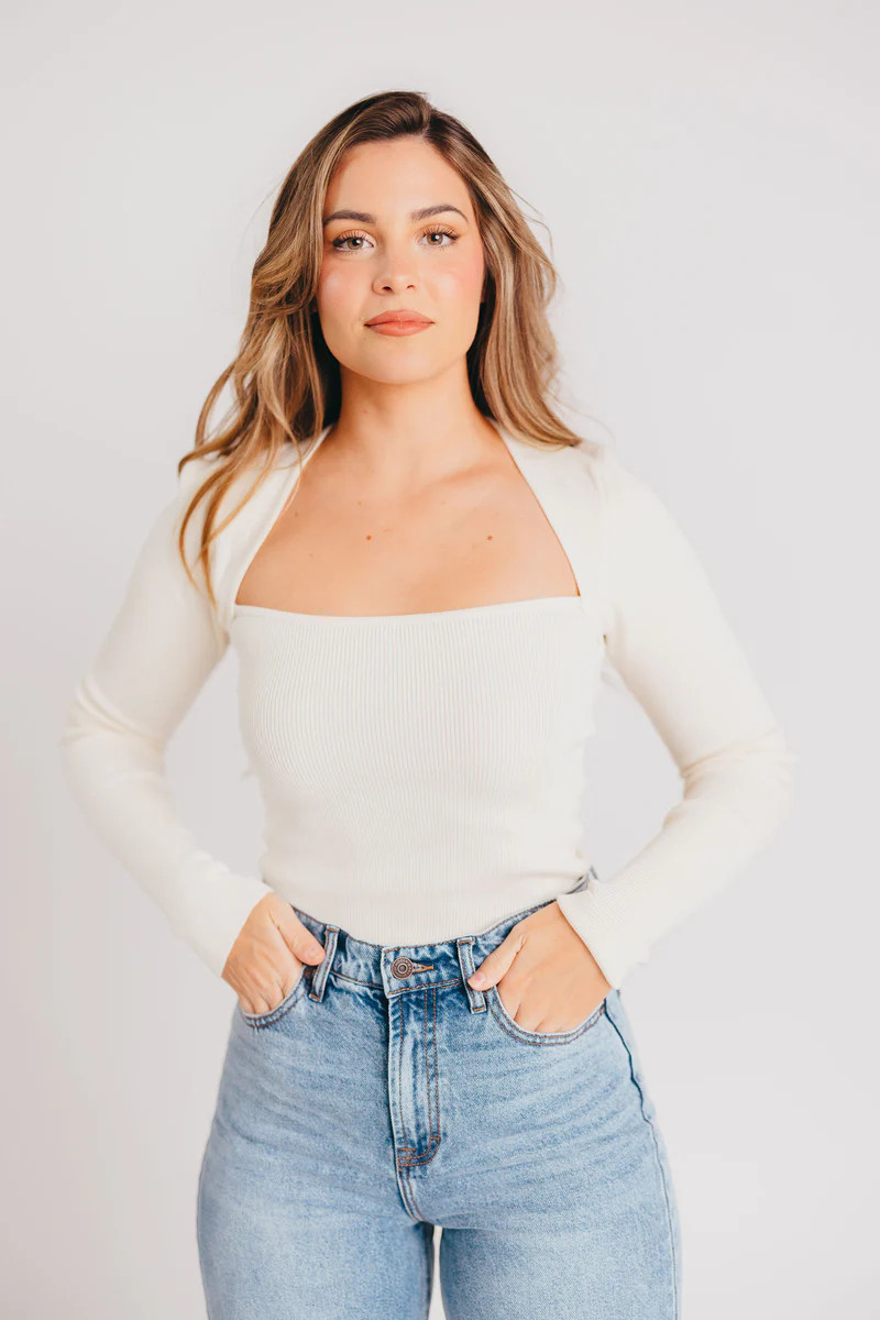 Art Museum Top in Cream | Worth Collective