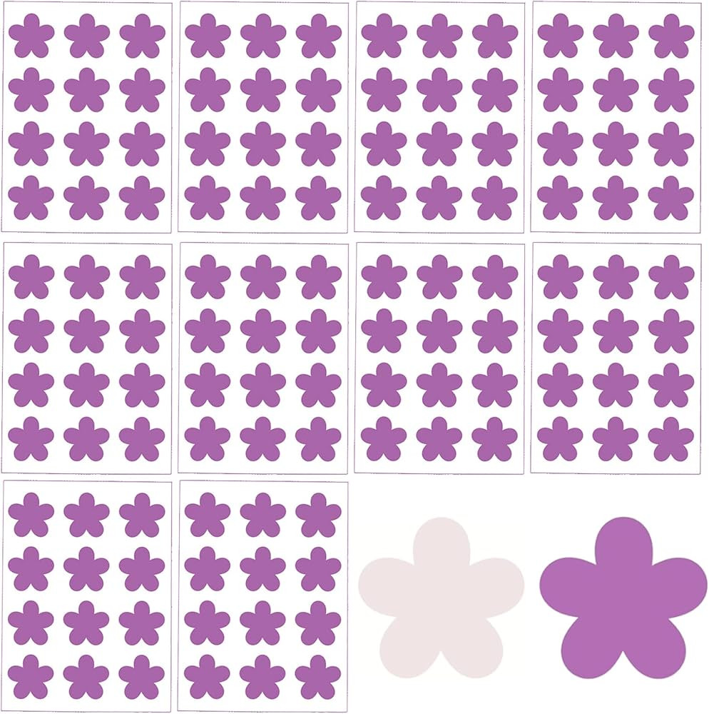 UV Stickers for Sunscreen, 120PCS Flower Shape UV Detection Stickers, Waterproof Reusable Sunscre... | Amazon (US)