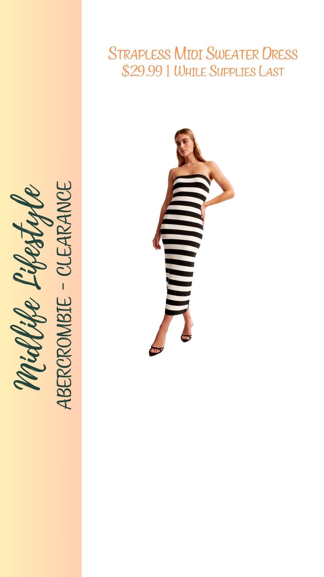 ✨ Abercrombie Strapless Midi Sweater Dress ✨
Chic, cozy, and on clearance for $29.99! 😍 The perfect piece to transition through the seasons.

🛍️ Grab it while supplies last!

#Abercrombie #SweaterDress #StraplessStyle #ClearanceFind #FashionDeals #LTKsale #ChicStyle #SaleAlert

#LTKSaleAlert #LTKFindsUnder50