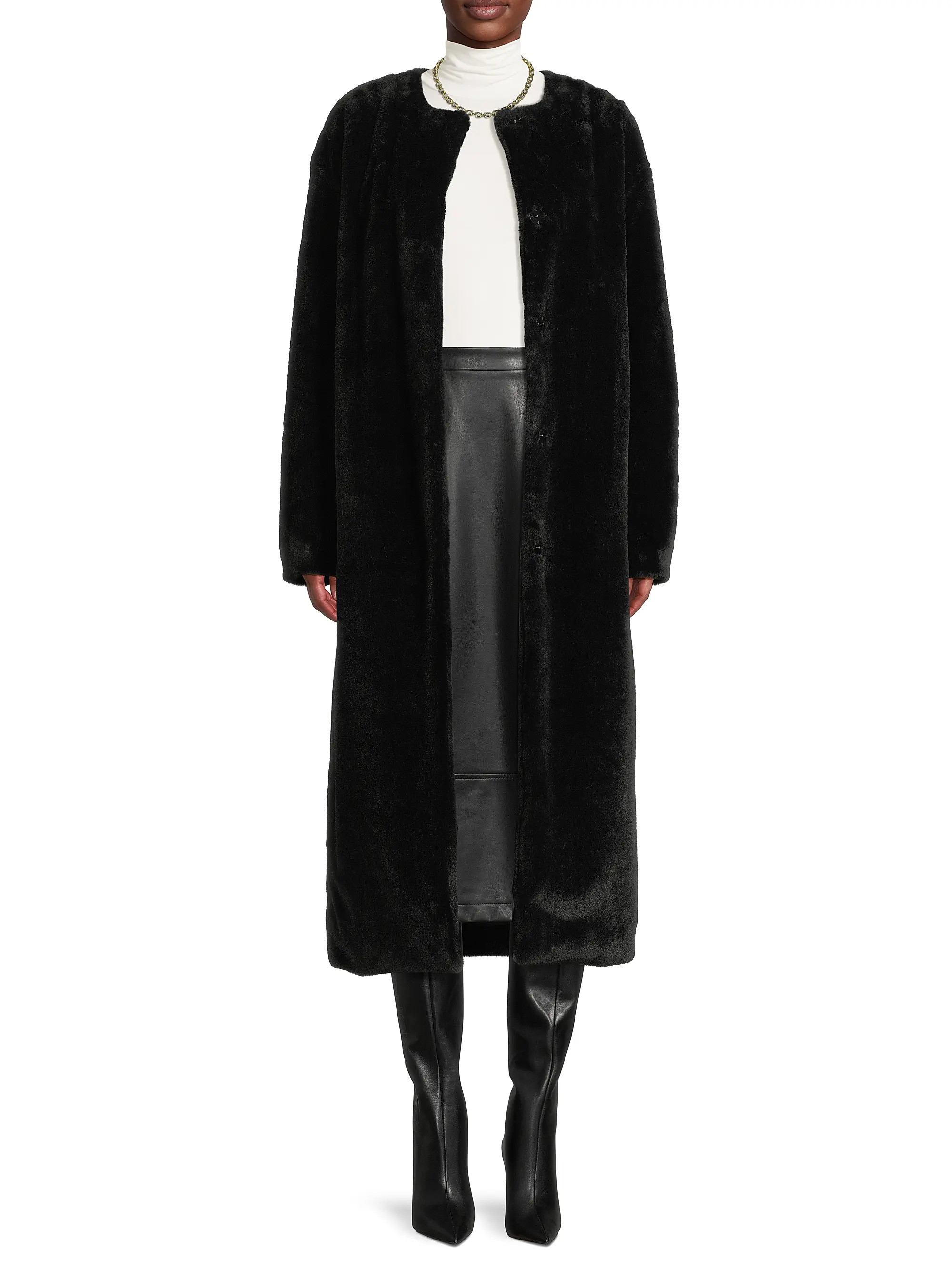 Et Ochs Theo Faux Fur Car Coat | Saks Fifth Avenue | Saks Fifth Avenue