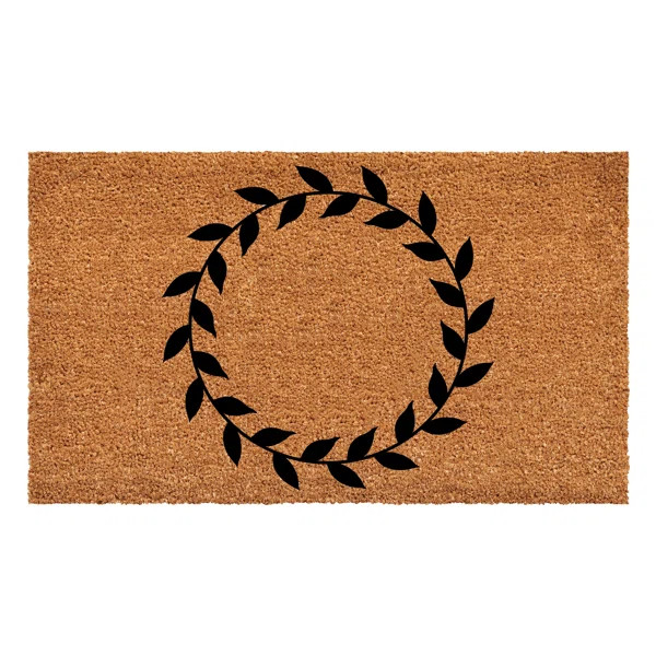 Calloway Mills Laurel Wreath Non-Slip Indoor Outdoor Door Mat | Wayfair North America