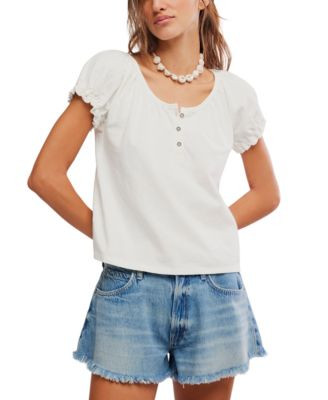 Women's Issa Short-Sleeve Scoop Neck Top | Macy's