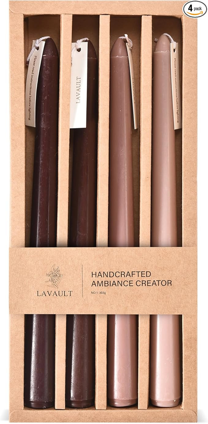 Taper Candles - Slow-Burning, Classic Candles - Scented Candles for Home, Events and Special Occa... | Amazon (US)
