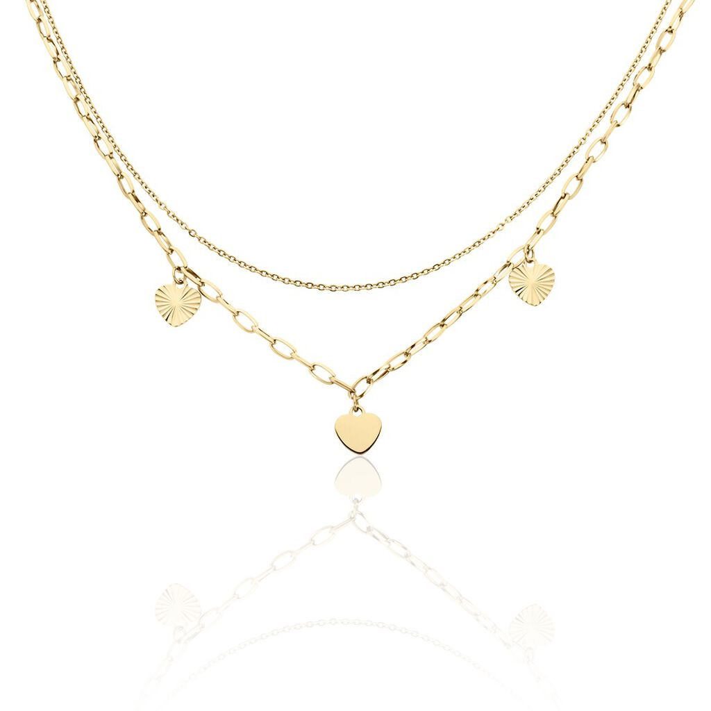 Collier Gayla Acier Doré | Histoire d'Or