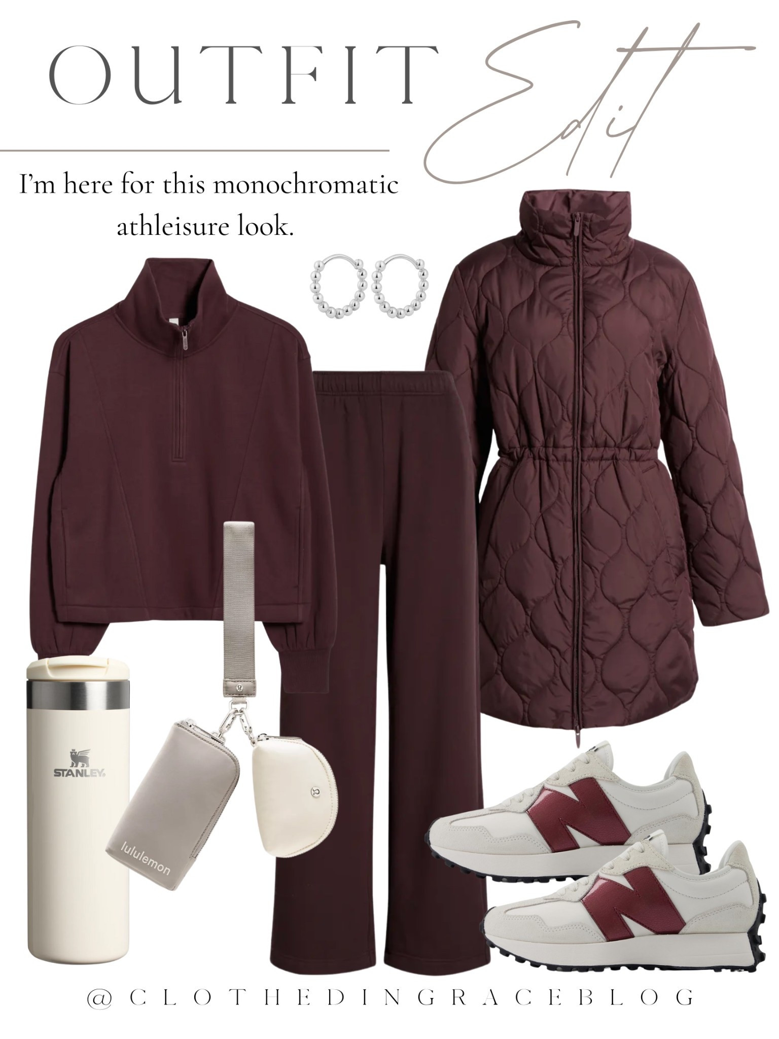 Monochromatic athleisure style 