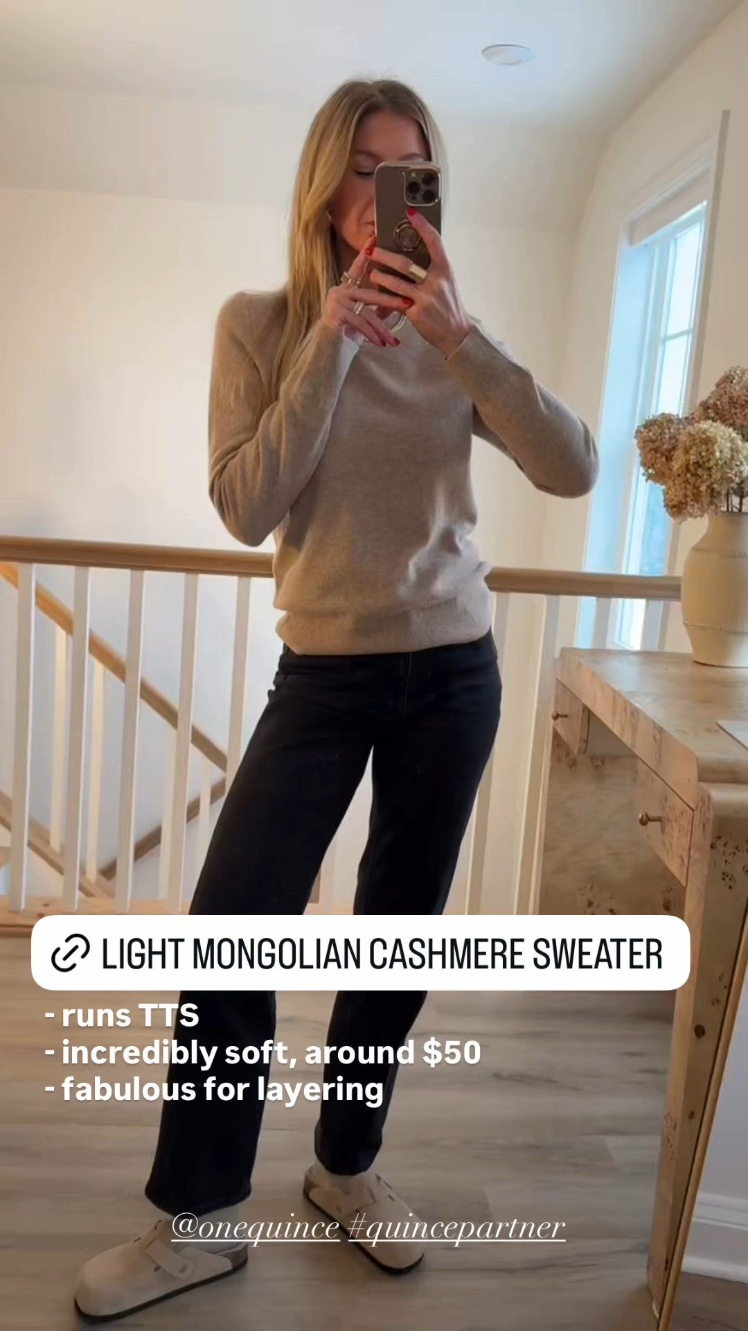 I love the quality and price point of @onequince sweaters. So many
affordable, beautiful options. #QuincePartner
#LTKseasonal #LTKstyletips