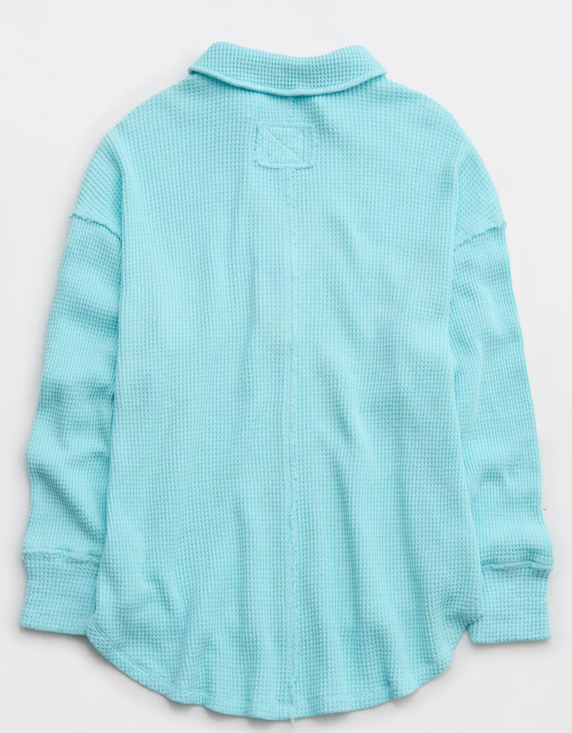 Aerie LumberJane Waffle Polo Sweatshirt | American Eagle Outfitters (US & CA)