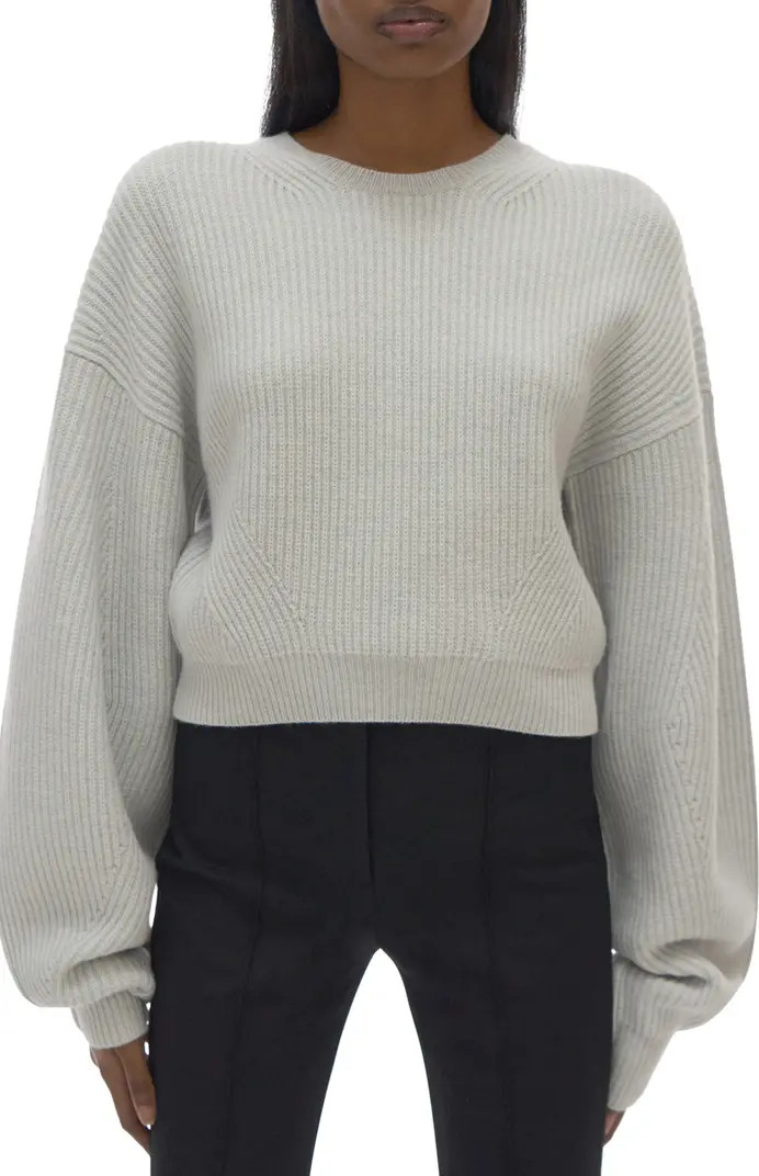 Balloon Sleeve Wool Crewneck Sweater | Nordstrom
