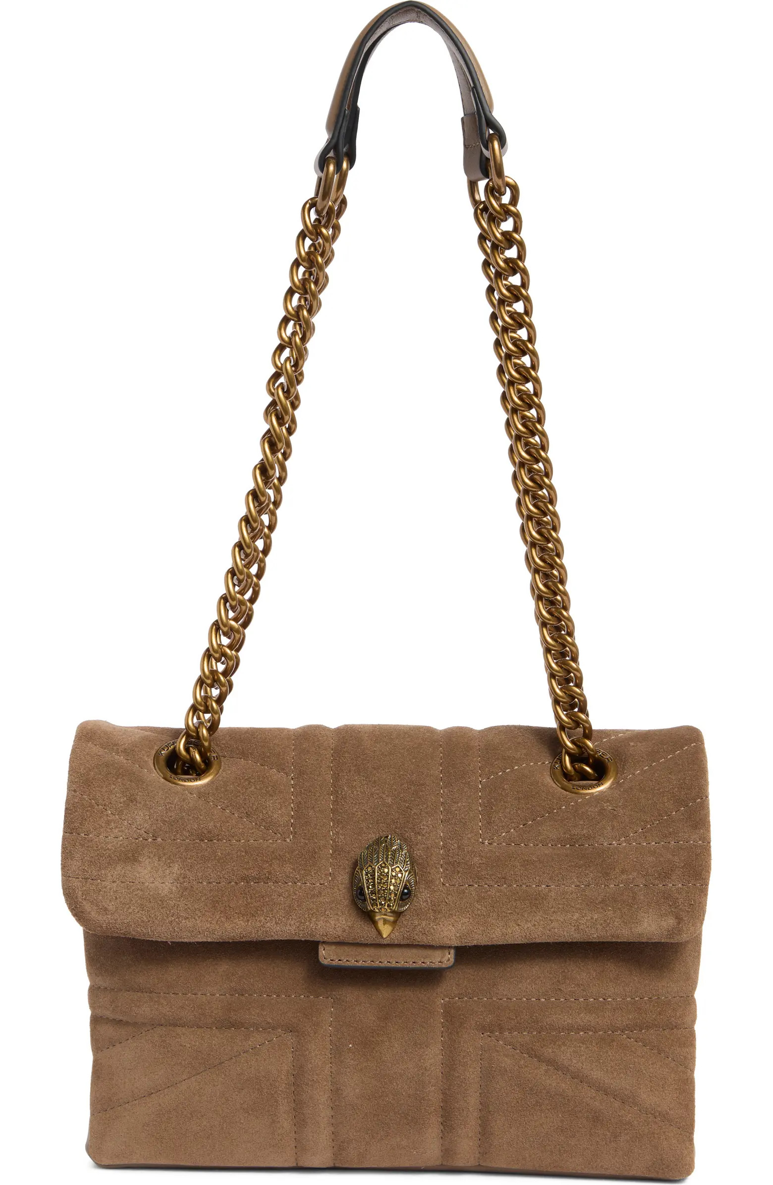 Large Kensington Quilted Suede & Leather Shoulder Bag | Nordstrom Rack