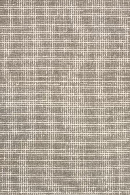 Grey Melrose Checked 10' x 14' Area Rug | Rugs USA