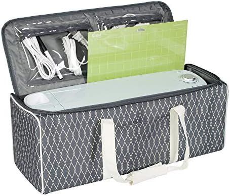 Everything Mary Deluxe Collapsible Die-Cut Machine Carrying Case, Grey Diamond - Storage Tote for... | Amazon (US)