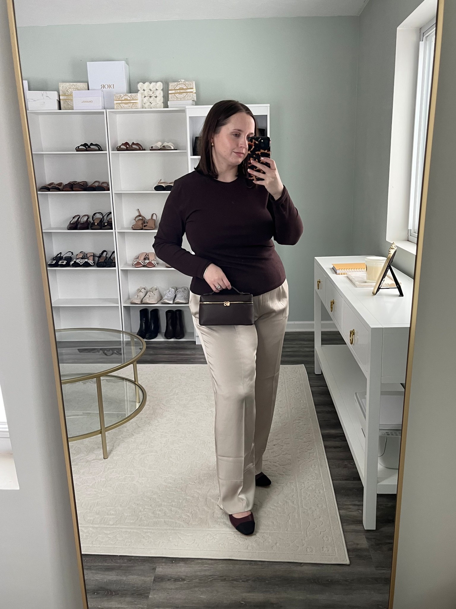 Thanksgiving outfit of the day 🦃🤎

Outfit ideas, outfit inspo, holiday outfit, amazon accessories, Amazon fashion, chocolate brown, satin pants, silk pants, winter fashion, chic style, midsize 

#LTKMidsize #LTKootd