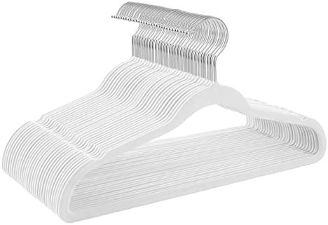 TIMMY Hangers Non-Slip Velvet Hangers - Suit Hangers (50-Pack) Ultra Thin Space Saving Coat Hanger a | Amazon (US)