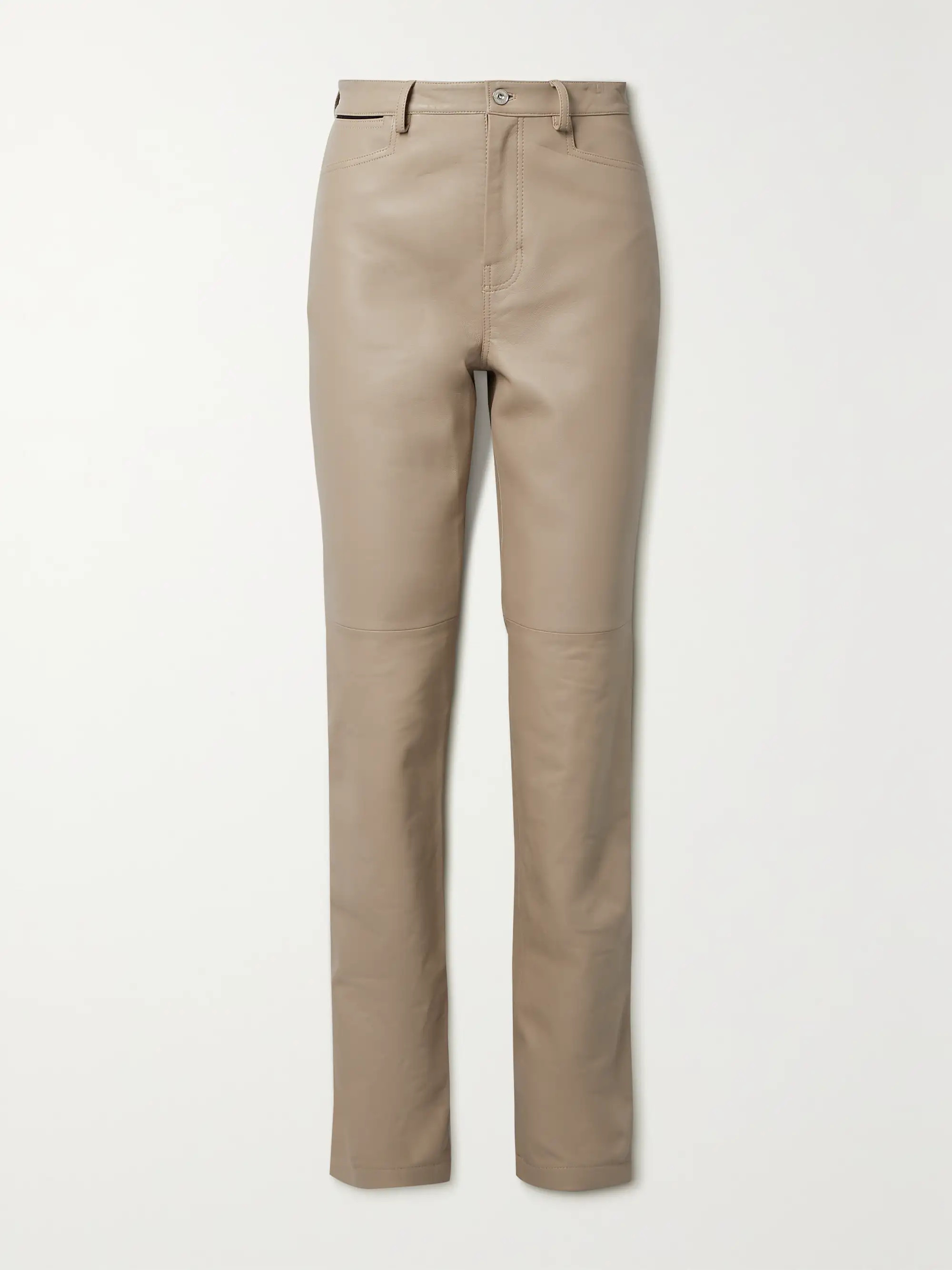 Leather straight-leg pants | NET-A-PORTER APAC