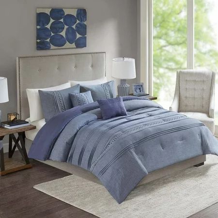 Home EssenceHome Essence Ford 5 Piece Cotton Chambray Comforter Set | Walmart (US)