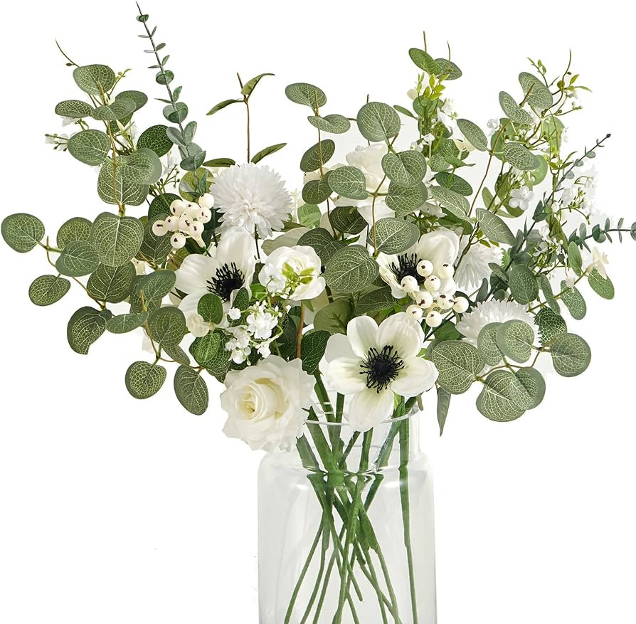 Anna's Whimsy Artificial Flowers Bouquets, Artificial Silk Flowers Bouquets for Wedding, Home Tab... | Amazon (US)