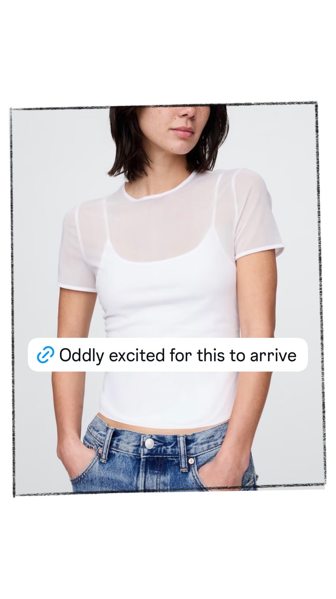 Going out top, sheer white top, 90s style, gap style 

#LTKFindsUnder50 #LTKOver40 #LTKSummerEdit