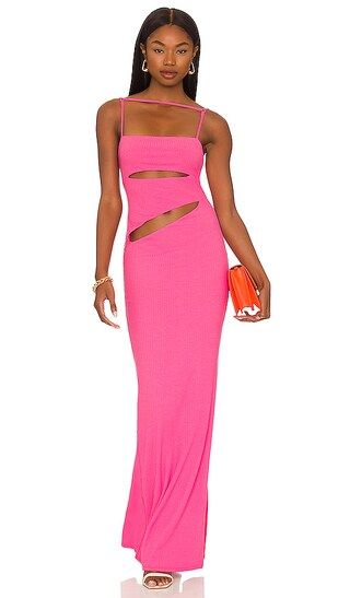 Hayley Maxi Dress in Hot Pink | Revolve Clothing (Global)