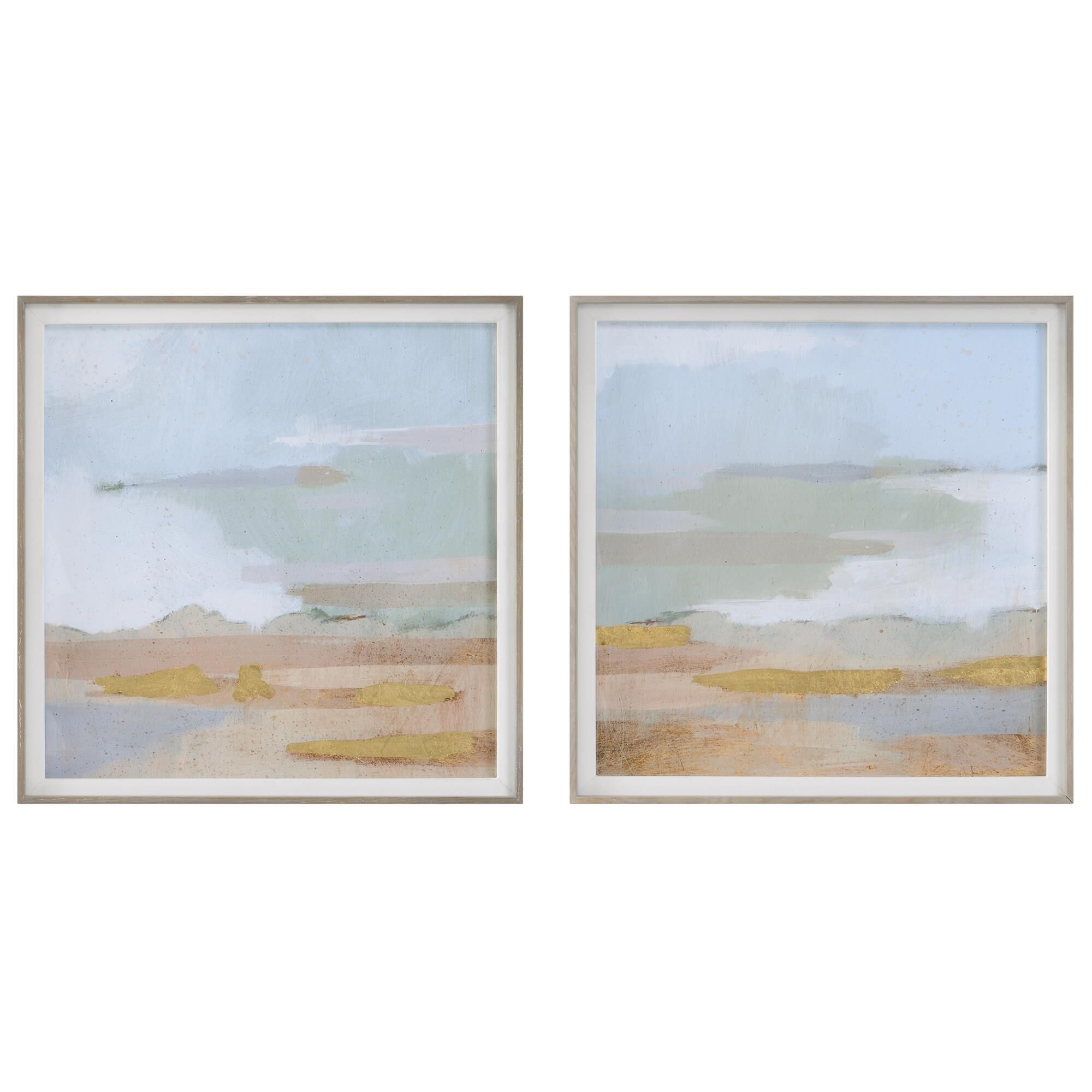 Uttermost Abstract Coastline Framed Prints, S/2 Print by Uttermost | 1800 Lighting