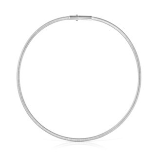 Mesh Tube steel Necklace 4 mm | TOUS USA