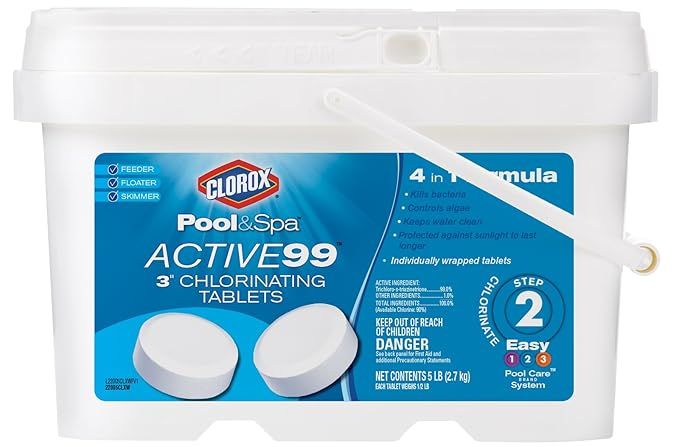 Clorox Pool&Spa Active99 3" Chlorinating Tablets 5 lb | Amazon (US)