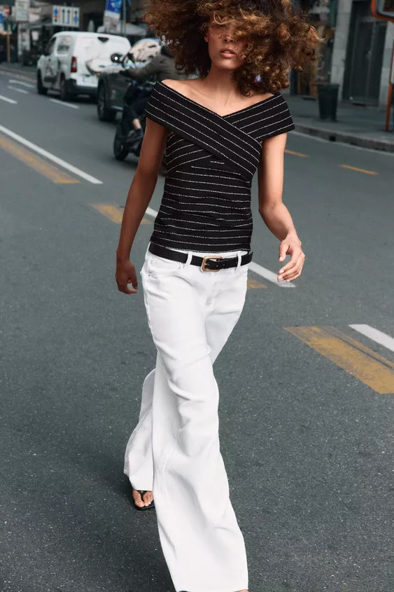 BOUCLÉ WRAP TOP | Zara US