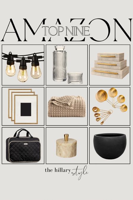 Amazon Top 9

1. My Solar Powered Lights
2. My Fluted Glass Carafe
3. My Shagreen Decor Boxes
4. My Gold Matted Frames
5. My Waffle Knit Throw Blanket
6. My Gold Measuring Cups
7. My Toiletry Bag
8. My Marble Salt Cellar
9. My Outdoor Planter 

Home Decor, Amazon, Amazon Home, Amazon Find, Found It On Amazon, Amazon Home Finds, Makeup Bag, Travel Bag, Decor Boxes, Planter, Outdoor Lights, String Lights, Amazon Kitchen, Throw Blanket, Waffle Knit Blanket, Organic Modern, Measuring Cups, Planter, Marble Decor

#LTKFind #LTKstyletip #LTKhome