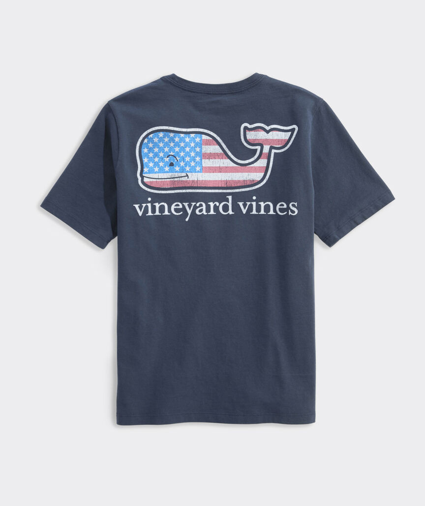 Boys' Flag Whale Short-Sleeve Pocket Tee | vineyard vines