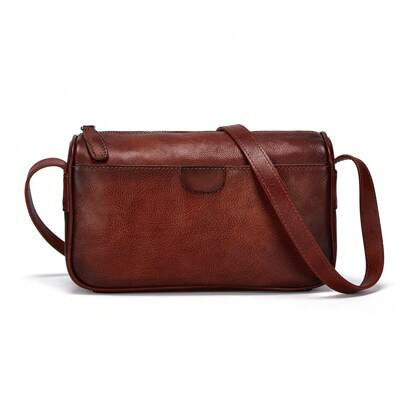 Leather Crossbody Bag For Women, Vintage Crossbody Purse Retro Small Shoulder Handbag With Adjustable Strap | SHEIN