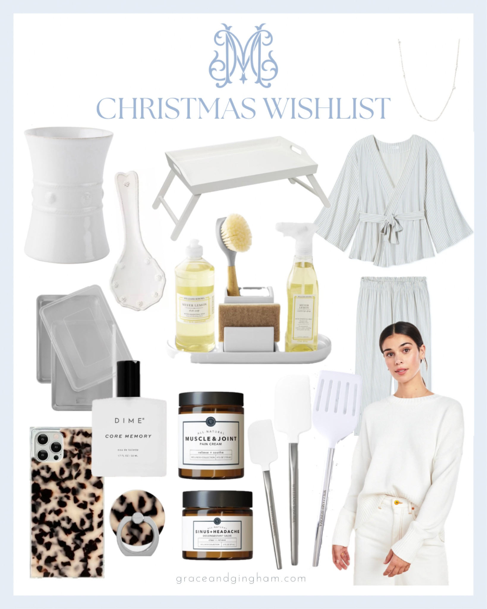 Sharing my Christmas wishlist as a 25-year-old new mom! Cleaning and cooking upgrades from Williams Sonoma, cozy nursing-friendly pajamas from Lake, non-toxic beauty and health swaps, and some fun pieces from Juliska! I couldn’t link the products from Rowe Casa, but they can be found on my ShopMy page!

gifts for her, Christmas gift ideas, gift guide for her, gifts for mom, gifts for new moms, non-toxic beauty gifts, clean beauty gifts

#LTKCyberWeek #LTKGiftGuide #LTKHoliday