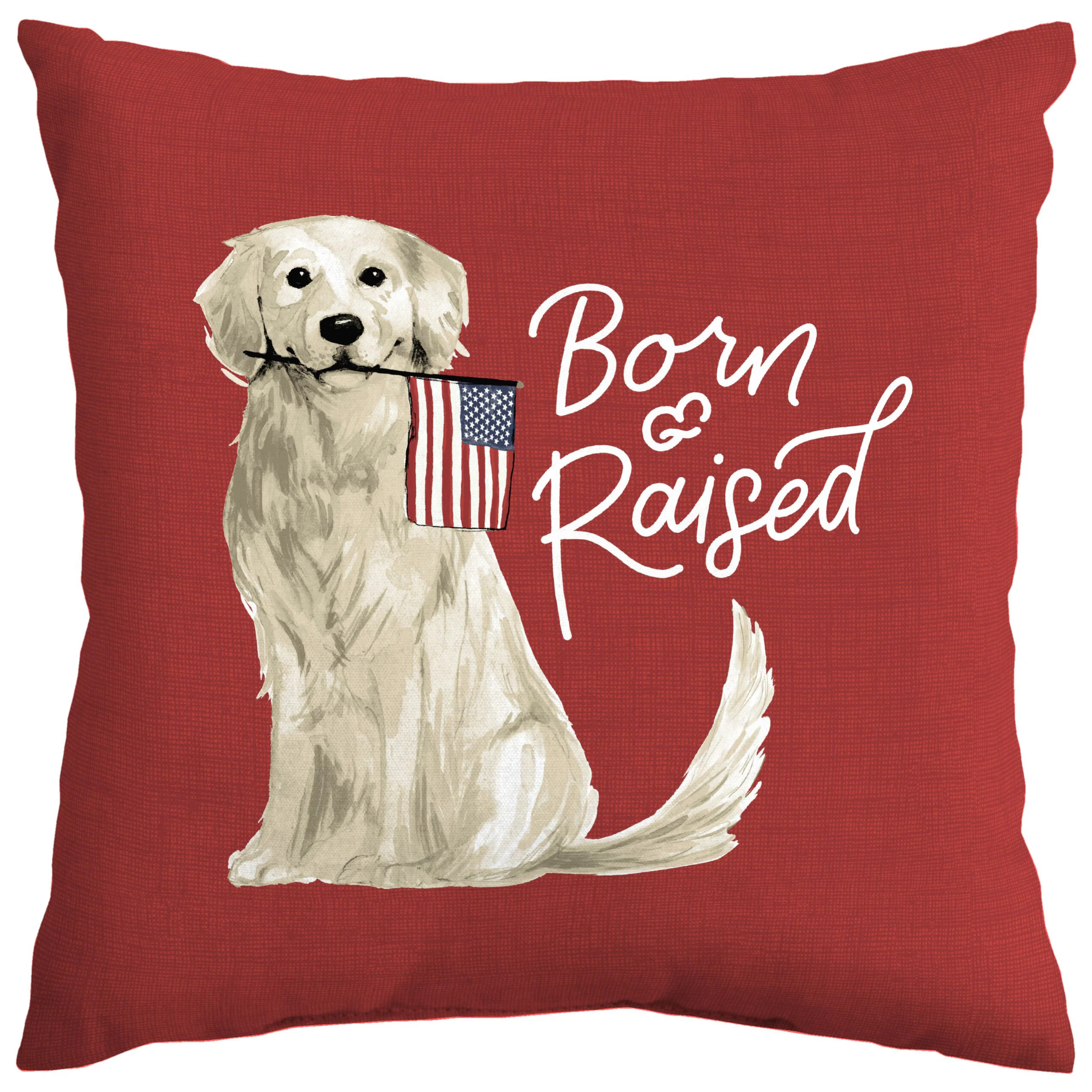 Lowe's Graphic print Puppy Square Throw pillow Polyester one_size | 100552880 | Lowe's