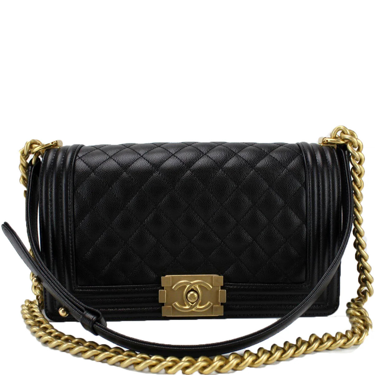 Boy Flap Medium New Caviar 27 Million (PL2) | Keeks Designer Handbags
