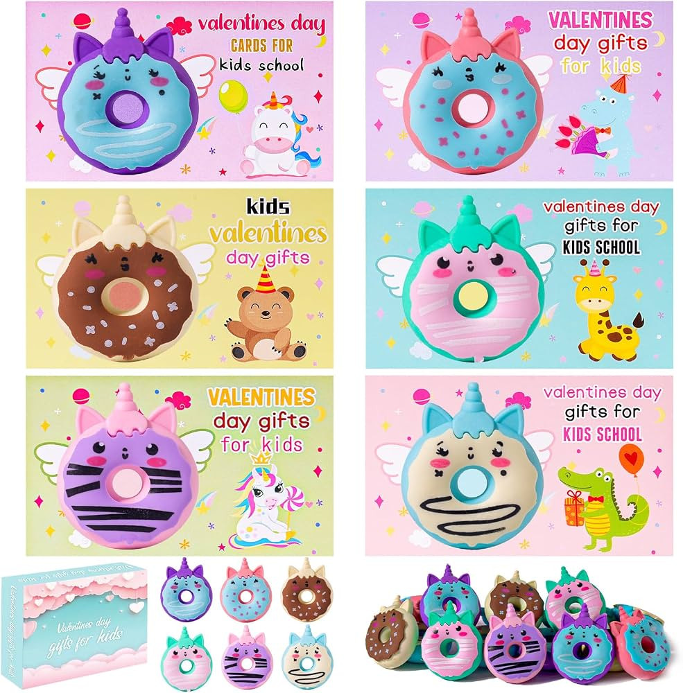 24Pack Valentines Day Gifts for Kids School, Valentines Day Cards, Valentines Day Party Favors,Bu... | Amazon (US)