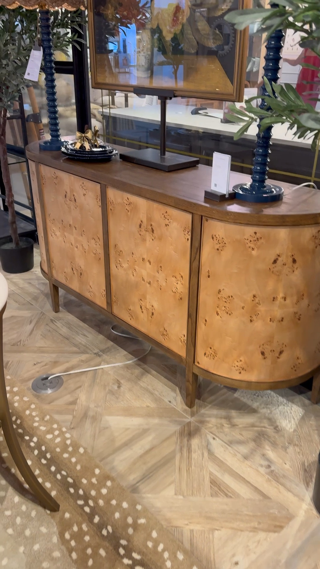 Pretty Burl wood cabinet console, home decor, living room, dining room 

#LTKHome #LTKStyleTip #LTKSeasonal