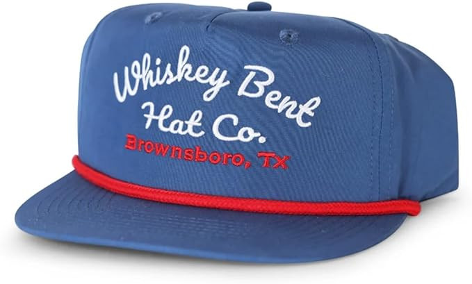 WHISKEY BENT HAT CO. – The Frio Hat – Vintage, Outdoor, Adjustable Snapback Rope Hat, Sun Pro... | Amazon (US)