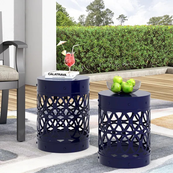Moraima Outdoor Metal Side Tables | Wayfair North America