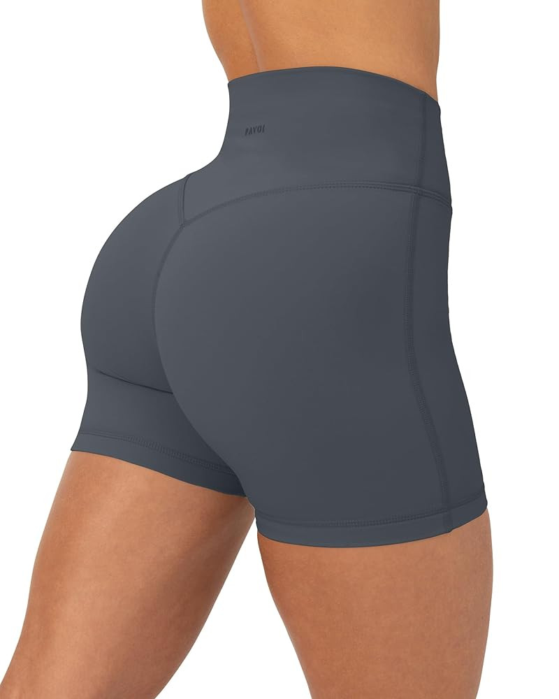 PAVOI ACTIVE Buttery Soft Yoga Workout Shorts for Women - High Waisted Butt Sculpting 4" & 6" Gym... | Amazon (US)